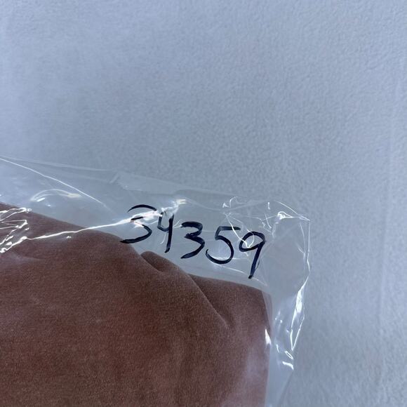 James Perse Shirt Men's 3 Large Red Blank V Neck Made In USA Casual Solid - Picture 7 of 7